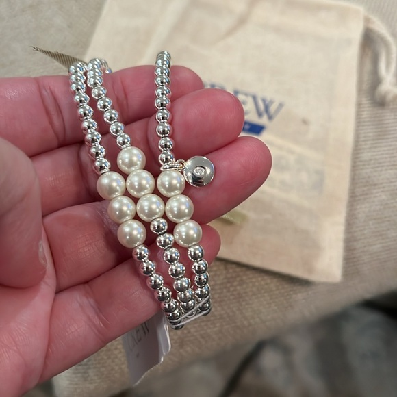 J. Crew Pearl Bauble Bracelets set-of-three/NWT - Picture 4 of 5
